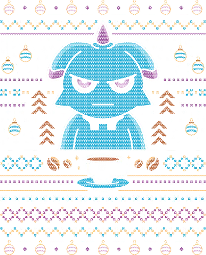 Depresso Ugly Sweater - Pal, pal world, depresso, gaming, video game, gamer, survival, crafting, farming, monsters, espresso, coffee, lamball, ugly christmas sweater, xmas