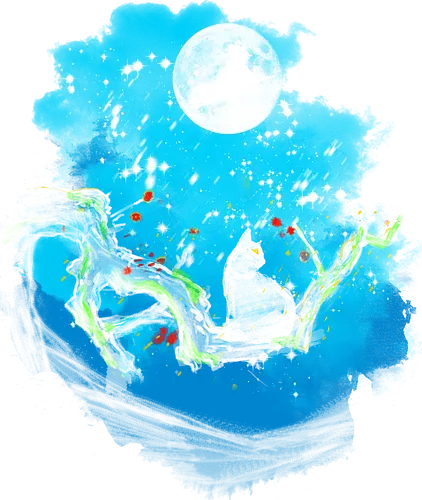 Sumi-e night delivery service - kiki, cute, kids, anime, japan pop culture, fantasy, movie