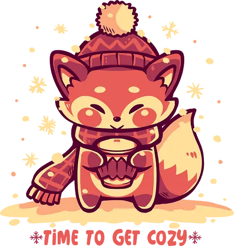 Time to get Cozy - gemütlich, Fuchs, gemütliche Weihnachten, cozy, fox, cozy Christmas, foxes, festive, family, winter, holiday, season, get cozy, cute Christmas, xmas