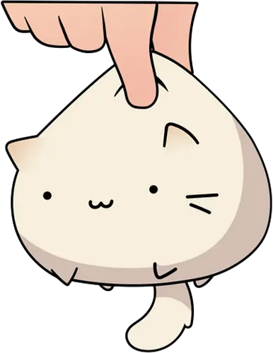 White Kawaii Kitten - Kawaii, cat, kitten, Paw, animal, play, cute, trick, partner, eat, cats, orange, brown, eyes, cute cats, adorable, fan art, feeding