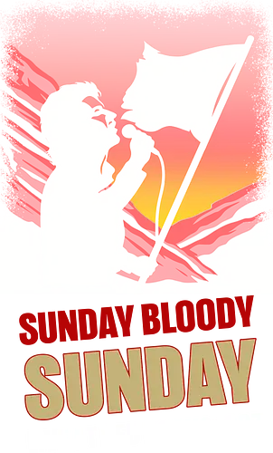 Sunday Bloody Sunday Music Art - music, album cover, funny, funny quote, funnytee, happy new year, music album, music artist, new years eve party, pop music, rock, rock bands, rock music, song lyrics, u2