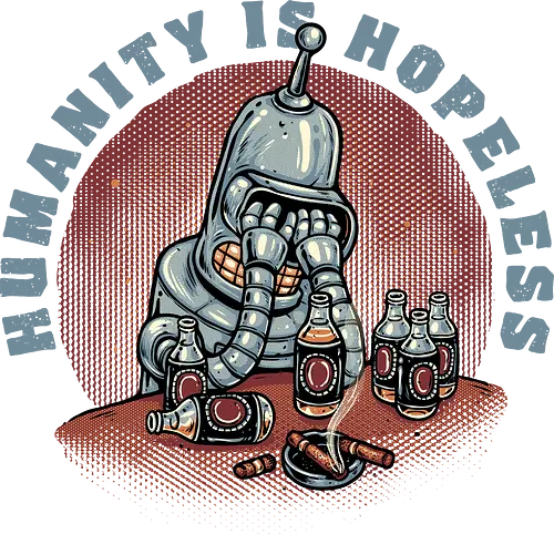 Humanity Is Hopeless - Robot, robots, sitcom, funny, humor, science fiction, animated, animation