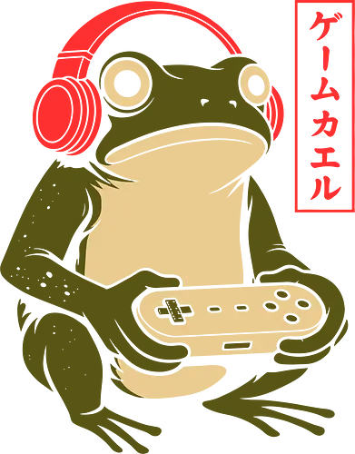 Gamer Frog - gamer frog shirt, japanese kawaii frog, retro gaming t-shirt, frog with headphones, cute gamer aesthetic, japanese kanji frog apparel, vintage gaming console graphic, cottagecore gamer tee, funny frog gift, lo-fi gaming clothes, toad playing video games, green frog streetwear, aesthetic gamer girl top, retro controller design, japanese pop culture shirt, gaming room aesthetic, cute animal gamer, minimalist gaming art, hopper gaming merch