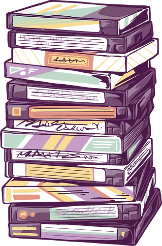 Retro VHS Kassette – Zurückspulen in die 90er Nostalgie - vhs, kassette, retro, 90er, 80er, nostalgie, vaporwave, glitch, filmabend, kino, geek, vintage, analog, tape, popkultur