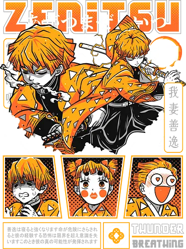 Zenitsu - Slayer, kimetsu no yaiba, zenitsu, zenitsu agatsuma, anime character, manga anime, japanese anime, anime art, otaku style, shonen anime