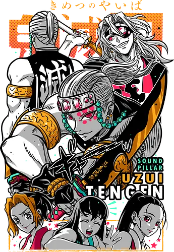 Tengen Uzui - Slayer, kimetsu no yaiba, tengen uzui, uzui tengen, sound hashira, flashy anime, manga anime, japanese anime, anime art, otaku style