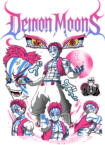 Akaza Demon Moons - Slayer, kimetsu no yaiba, akaza, akaza demon moon, upper moon three, anime villain, manga anime, japanese anime, anime art, otaku style