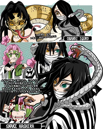 Obanai Iguro - Slayer, kimetsu no yaiba, obanai iguro, serpent hashira, anime character, manga anime, japanese anime, anime art, otaku style