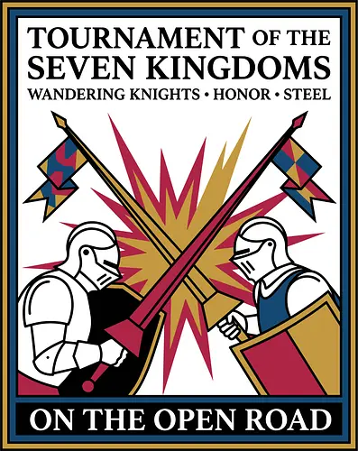 Retro Knight Duel Graphic