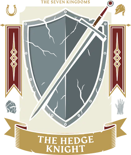 The Hedge Knight - the hedge knight shirt, seven kingdoms t-shirt, knight shield and sword graphic, high fantasy apparel, medieval heraldry clothing, chivalry t-shirt, battle worn shield design, knight errant gear, fantasy book lover gift, epic saga clothing, vintage knightly art, warrior house crest, medieval tournament tee, knightly armor illustration, fantasy world streetwear, heroic knight top, sword and shield graphic, historical fantasy merch, seven kingdoms lore shirt