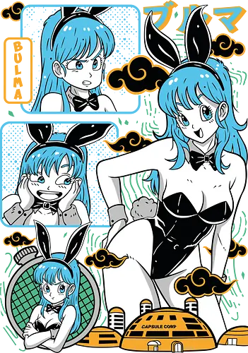 Bulma - Dragon, bulma, bulma briefs, anime girl, classic anime, manga anime, japanese anime, anime art, otaku style