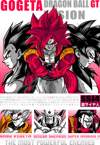 Gogeta ssj4 - dragon ball gt, gogeta ssj4, super saiyan 4, anime fusion, shonen anime, manga anime, japanese anime, anime art, otaku style
