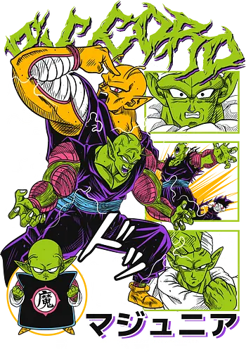 Piccoro - dragon ball z, piccolo, namekian warrior, anime character, shonen anime, manga anime, japanese anime, anime art, otaku style