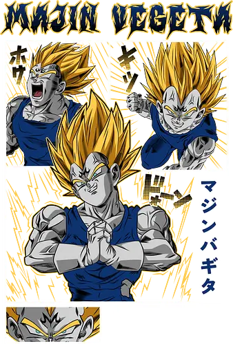 Majin Vegeta - dragon ball z, majin vegeta, possessed vegeta, saiyan pride, anime character, shonen anime, manga anime, japanese anime, anime art