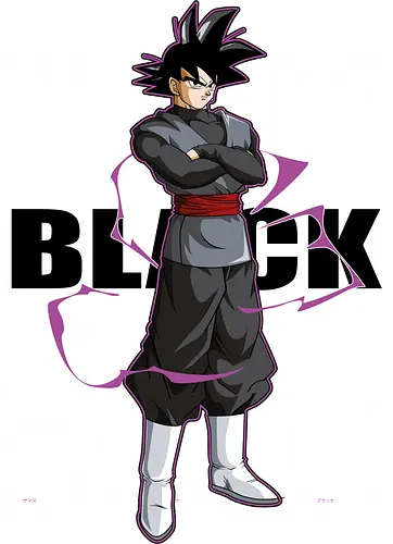 Black Goku - dragon ball super, goku black, zamasu, anime villain, dark saiyan, shonen anime, manga anime, japanese anime, anime art