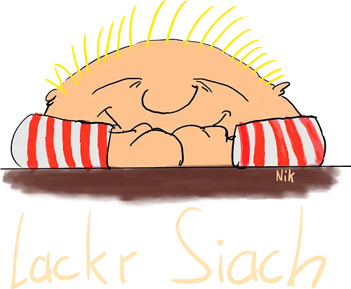 Lackr Siach, helle Schrift - Allgäu, albern