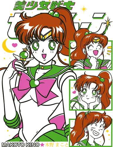 Sailor Jupiter - Sailor, sailor jupiter, makoto kino, lightning guardian, magical girl, shoujo anime, manga anime, japanese anime, anime art