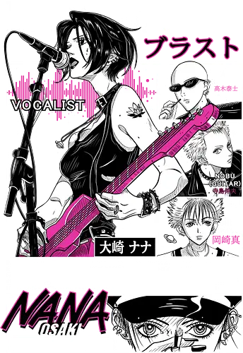 Black Stones - nana anime, black stones, blast band, punk rock anime, music anime, anime band, shoujo anime, manga anime, japanese anime, anime art