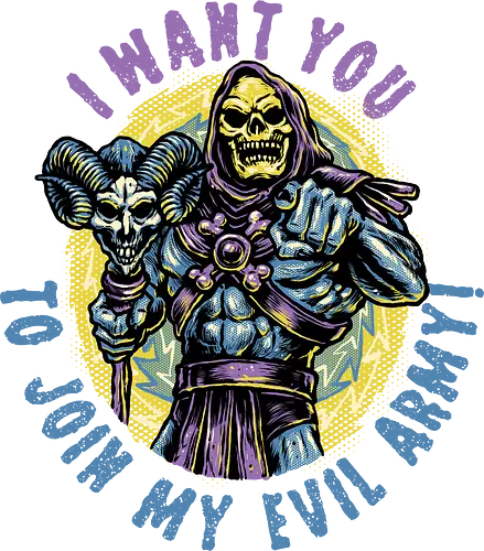 Join The Evil Army - Comic, comic book, character, movie, animated, villain, animation, universe