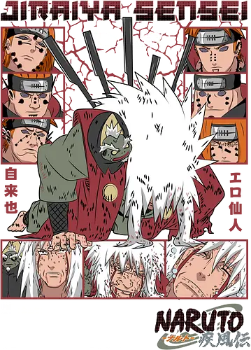 Jiraiya Sensei - jiraiya sensei, legendary sannin, toad sage, ninja mentor, anime master, shinobi warrior, anime legend, sage mode, ninja anime art, anime streetwear