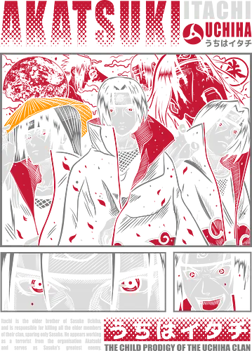 Itachi Uchiha Akatsuki - itachi uchiha, itachi akatsuki, akatsuki anime, uchiha clan, sharingan eyes, anime ninja, dark anime, anime villain, naruto fan art, anime streetwear