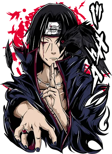 Itachi Uchiha - itachi uchiha, itachi akatsuki, akatsuki anime, uchiha clan, sharingan eyes, anime ninja, dark anime, anime villain, naruto fan art, anime streetwear