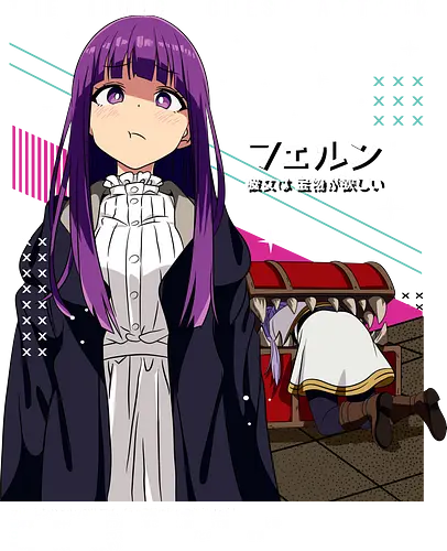 Fern & Frieren - fern frieren, apprentice mage, calm anime girl, magic student, fantasy anime girl, soft spoken anime, elf companion, anime fantasy world, gentle anime art, anime aesthetic style