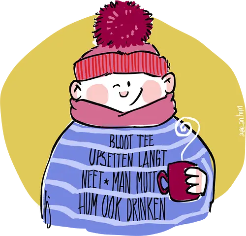 Tee upsetten... - Ringelpullisprüche, Ringeldinger, streifenweise, Spruch, Weisheit, Motivation, Ringelpulli, SprücheShirt, Cartoon Illustration, platt, oppplatt, plattdeutsch, Tee, Statement, Handgezeichnet, Humor, Selbstironie, Streifenpulli, Spruchshirt, deutsch