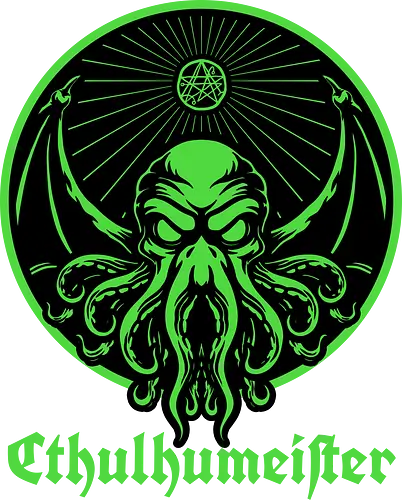 Cthulhu Drink Label - Occultism, Occult, Drinks, Drink, Drinking, Labels. Label, Jagermeister, Gothic, Hp Lovecraft, Lovecraftian, Lovecraft, H.p. Lovecraft, H P Lovecraft, Cosmic Horror, Cosmic, Horror, Great Old Ones, Cthulhu, Cthulhu Mythos, Mythos, Classic, Books, Book, God, Ancient Aliens, Ancient, Ancient Gods, Ancient One