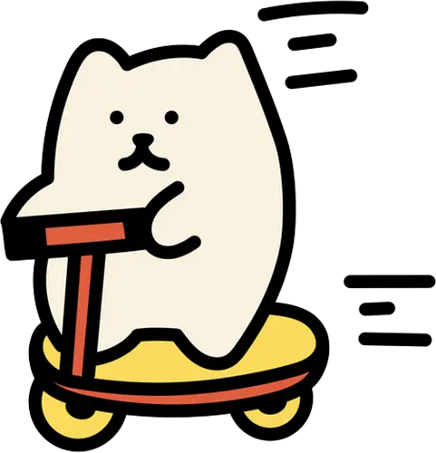 Weiße Katze reitet - Schnell, Geschwindigkeit, Katze, Weiß, Tier, Gelb, Glücklich, Schlafen, Niedlich, Katzen, Niedliche Katze, Niedliche Katzen, Voll, Fanart, Fahrten