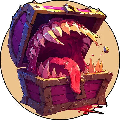 The Mimic - dungeon master, dungeons, dragons, mimic, monster manual, Pen and Paper, fantasy rpg, pathfinder rpg, critical hit, critical role, vecna, fire ball, ravenloft