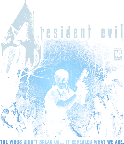 Evil 4, Horror Video Game Movie T-Shirt - Horror, requiem, leon kennedy, black unisex tshirt, survival horror, umbrella corporation, raccoon city, birthday gift, video game tshirt, graphic tshirt, resident evil merch, retro vintage tee, resident 4