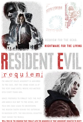 Leon Kennedy Requiem, Horror Video Game Movie T-Shirt - requiem, grace ashcrotf, leon kennedy, black unisex tshirt, survival horror, umbrella corporation, raccoon city, birthday gift, video game tshirt, graphic tshirt, resident evil merch, retro vintage tee, Horror