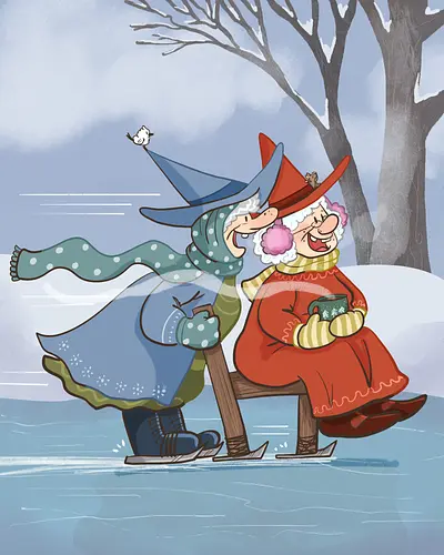 Winterhexen - Hexen, Witch, witchy, Winter