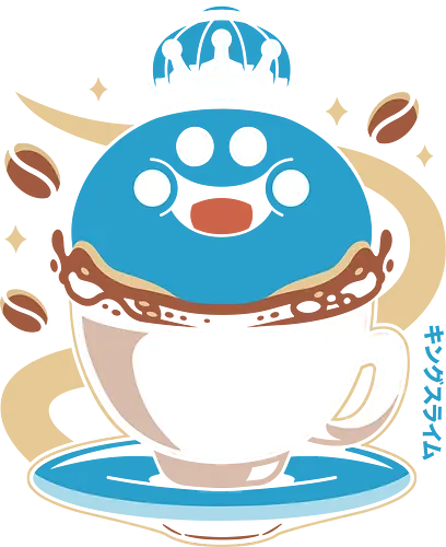 Erdrea Slime Coffee - Quest, dragon quest xi, slime, king slime, monsters, golem, game, gaming, gamer, video game, erdrea, rpg, jrpg, echoes of an elusive age, coffee