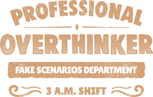 Professional Overthinker - koalatees, koala, overthinker, fake scenarios, anxiety, introvert humor, insomnia, late night, sarcastic, ironic, funny quote