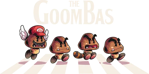 The Goombas  - Console, nes, goomba, retro game, retro, cute, gaming, mario, abbey road, parody, minion, games