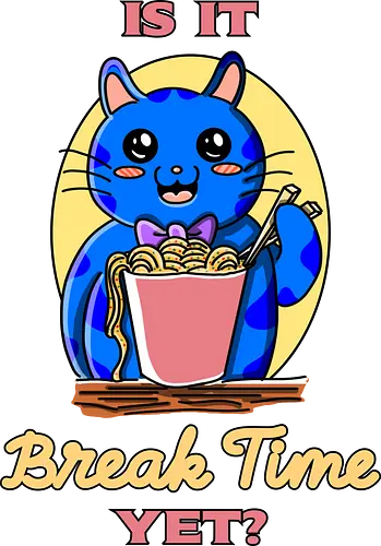 Pausenzeit – lustiger Kawaii-Humor über Arbeit und Job-Sarkasmus - pause, pausenzeit, arbeit, job, büro, bürohumor, arbeitsalltag, sarkasmus, arbeitswitz, lustig, kawaii, niedlich, humor, cartoon, comic stil, funny design, meta humor, arbeitnehmer, kollegen, kaffee pause, burnout humor, ironisch, witziges motiv, geschenkidee, trendig