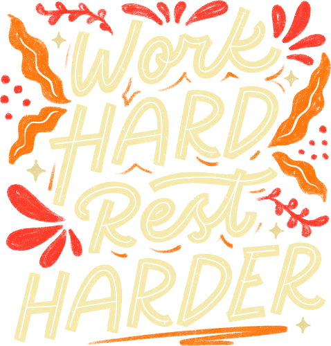 Work Hard Rest Harder - koalatees, koala, hustle, motivation, burnout, funny quote, work hard, workaholic, nap lover, sarcastic, lettering, typography, tired