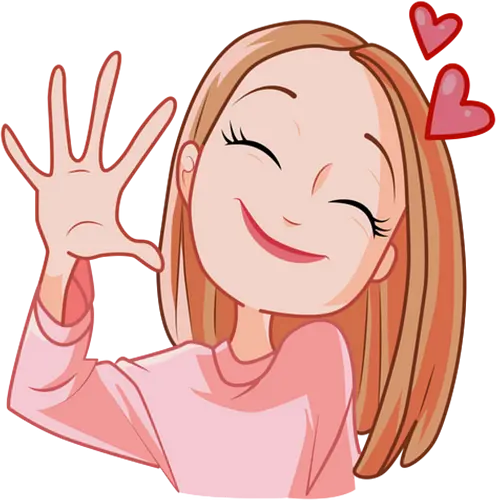 Verliebtes Mädchen - Liebe, Herz, Rosa, Glücklich, Küssen, Mädchen, Herzen, Fanart, Emotion, Gefühle, Umarmung, Romantik, Geliebte/r, Verliebt, Vorfreude