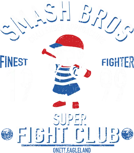 Super Fight Club - Ness EarthBound 1999 - ness t-shirt, earthbound rpg, super smash bros, nintendo kleidung, shigesato itoi, teetan, onett eagleland, mother serie, pk fire, 90er gaming, snes kult, giygas, vintage kunst, bester kämpfer, herausforderer naht