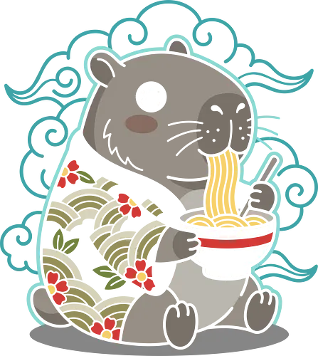 Ramen Capybara Kawaii Japanese Aesthetic Animal Graphic - capybara ramen shirt, kawaii capybara t-shirt, japanese food animal graphic tee, cute capybara eating ramen, ramen lover apparel, japanese aesthetic animal design, capybara streetwear clothing, kawaii noodle bowl top, animal foodie t-shirt, teal and red japanese art, cottagecore capybara shirt, ukiyo-e style animal merch, funny capybara gift, aesthetic japanese character tee, vibrant animal illustration clothing, capybara fan apparel, japanese cuisine graphic top, adorable rodent t-shirt, trendy kawaii fashion