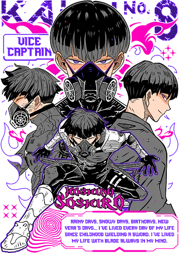 Vice Captain Hoshina – Close Combat Specialist - kaiju no 8, hoshina soshiro, vice captain, sword master, anti kaiju unit, shonen anime, manga illustration, anime aesthetic
