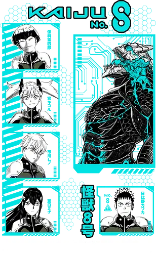 Kaiju No 8 – Defense Force Rising - kaiju no 8, monster anime, defense force, giant creature battle, action shonen, manga series, anime art
