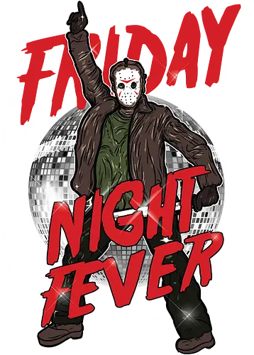 Friday Night Fever - Jason Voorhees Disco - jason voorhees t-shirt, freitag der 13, slasher film, horror kleidung, disco fieber, teetan, hockey maske, crystal lake, schwarzer humor, kino mashup, 80er horror, kultfilm, horror comedy, sean cunningham, klassischer terror