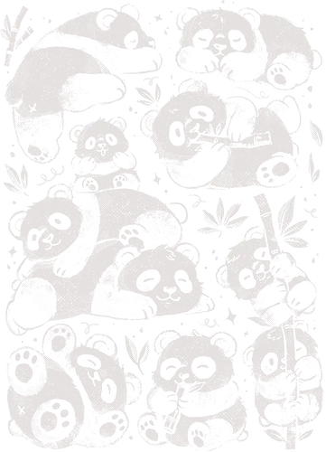 Panda Overload - eduely, ely, panda, cute panda, panda lover, kawaii, funny, bamboo, bear, fluffy, adorable, nature