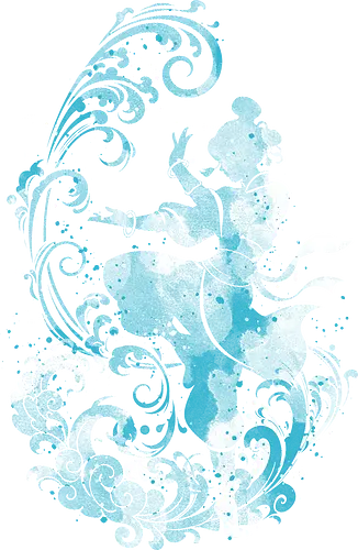 Water dancer - korra, avatar korra, anime, water tribe, water bender, watercolor, tv show, television