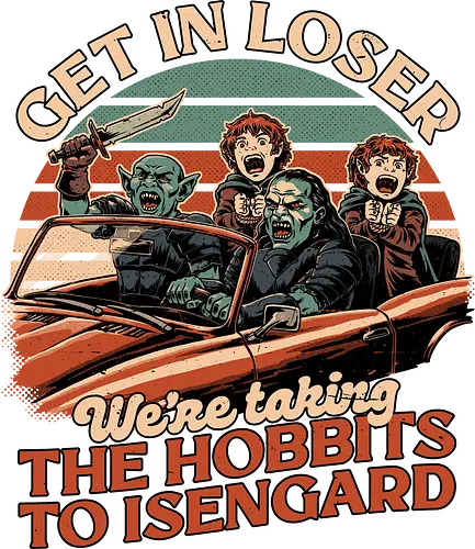 Fantasy Movie Car Meme - Orc, Memes, Meme, Fun, Funny, Geek, Get In Loser, Loser, halfling, Movie, Classic Movie, Classic, Book, Books, Bookworm, Medieval, Fantasy, Adventure, Magical, Magical Creature, Magical Creatures, Magic, Retro, Retro Vintage, Vintage, Comedy, Internet, Car, Nerd