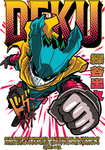 Deku – One For All Rising - anime art, Academia, izuku midoriya, deku hero, one for all, anime hero, superhero anime, shonen anime, manga series