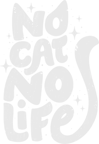 No Cat No Life - koalatees, koala, koalastudio, cat lover, cat life, cats, black cat, kitty, cat mom, cat dad, funny quote, sparkle, stars